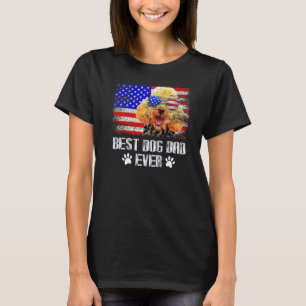 T-shirt Meilleur papa de chien américain Caniche