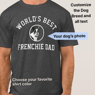 T-shirt Meilleur Papa de Chien au Monde de Style Universit