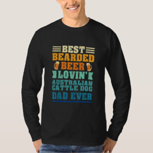 T-shirt Meilleur papa de chien de bétail australien aimant