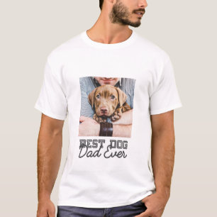 T-shirt Meilleur Papa de Chien Moderne Photo de Chien Pers