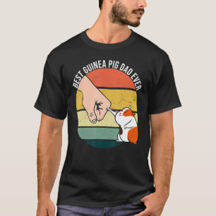 T-shirt Meilleur Papa De Cochon De Guinée Jamais De Pomme