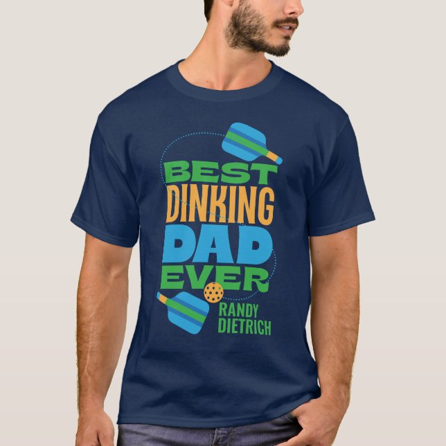 T-shirt Meilleur Papa de Dinking (Devant)