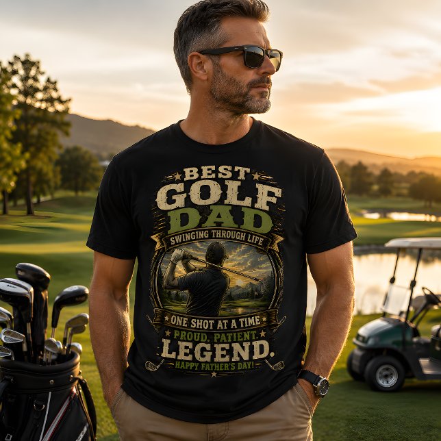 T-shirt Meilleur papa de golf  (Best gold dad t-shirt)