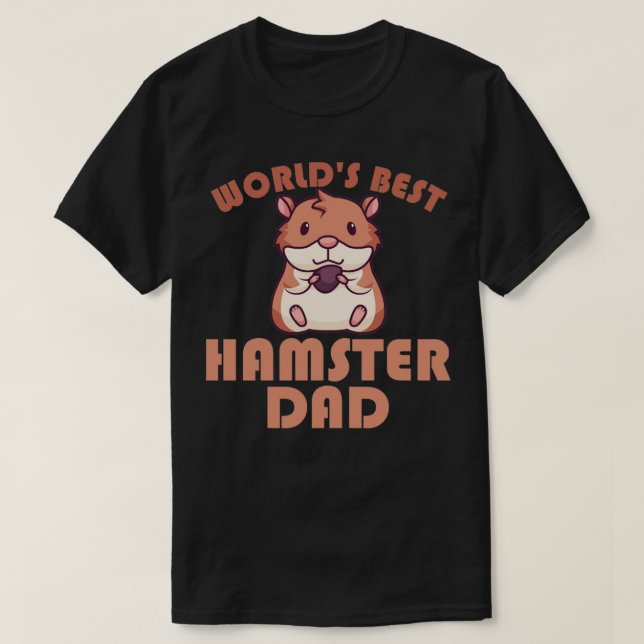 T-shirt Meilleur papa de hamster (Design devant)