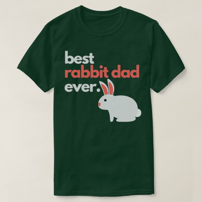 T-shirt meilleur papa de lapin jamais1 (Design devant)