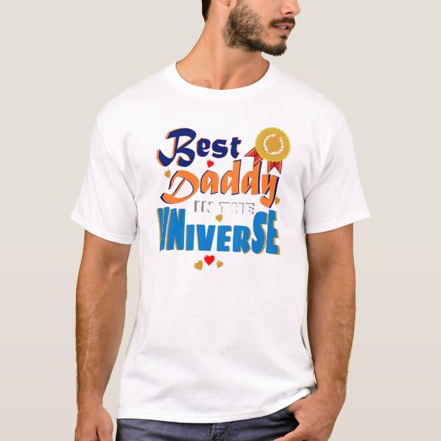 T-Shirt Meilleur Papa de l'Univers (Devant)
