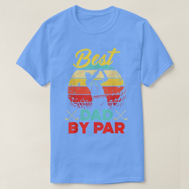 T-shirt Meilleur Papa De Mens Par Par Golfer Daddy Fête de (Design devant)