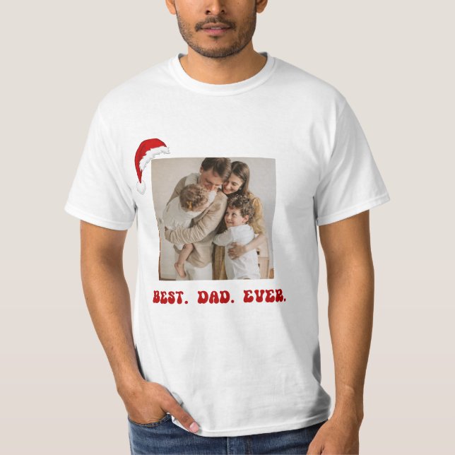 T-shirt Meilleur papa de Noël Chemise (Devant)