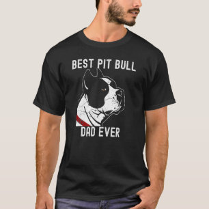 T-shirt Meilleur papa de pit-bull drôle de tous les temps