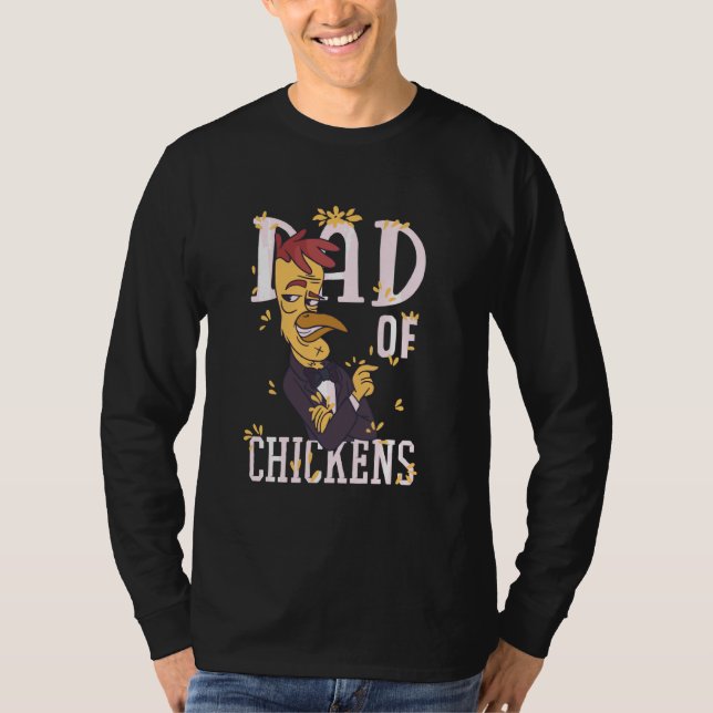 T-shirt Meilleur Papa De Poulet Jamais Poulet De Poulet Dr (Devant)