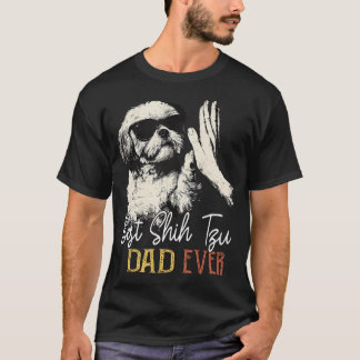 T-shirt Meilleur papa de Shih Tzu de tous les temps Hommes