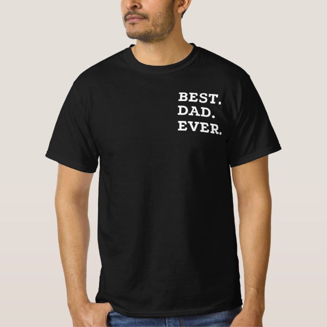 T-shirt Meilleur Papa de Tous les Temps (Devant)