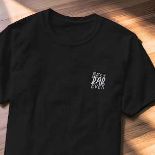 T-shirt Meilleur Papa de Tous les Temps Moderne Noir et Gr