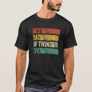 T-shirt Meilleur Papa De Twins Grossesse Faire-part Drôle