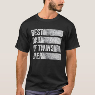 T-shirt Meilleur Papa De Twins Grossesse Faire-part Drôle