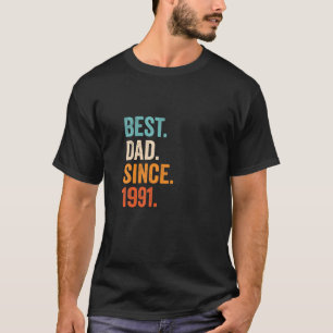 T-shirt Meilleur Papa depuis 1991 30 ans de paternité