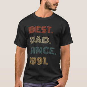 T-shirt Meilleur papa depuis 1991 Vêtements pour lui Homme