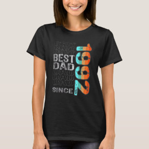 T-shirt Meilleur Papa Depuis 1992 Pour Le Meilleur Papa Du