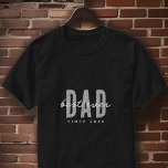 T-shirt Meilleur Papa depuis 20XX Moderne Simple Preppy<br><div class="desc">Ce design simple et moderne est composé de la typographie de san serif.</div>