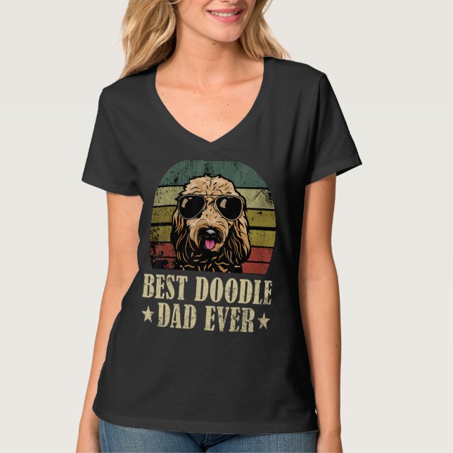 T-shirt Meilleur papa Doodle jamais (Devant)
