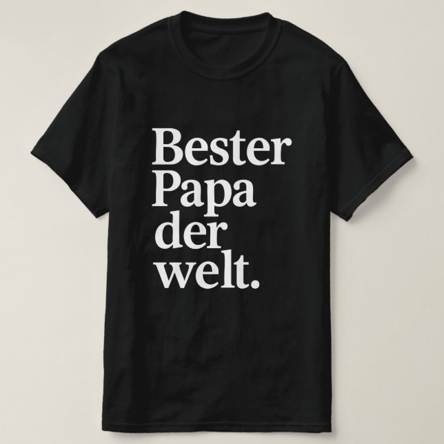 T-shirt Meilleur papa du monde (Design devant)