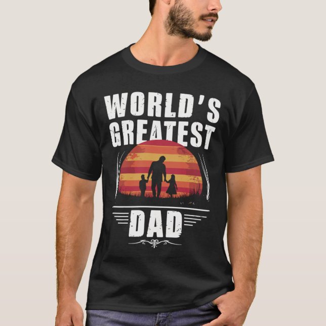 T-shirt Meilleur papa du monde (Devant)