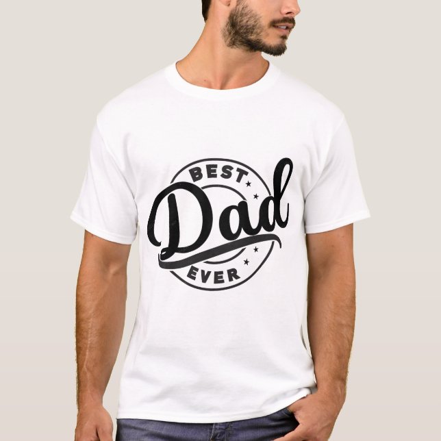 T-shirt meilleur papa du monde (Devant)