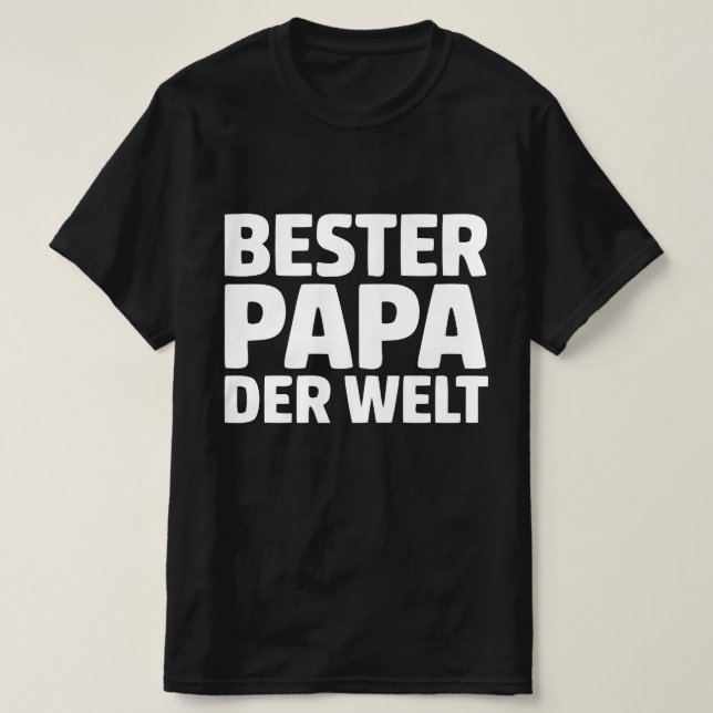 T-shirt Meilleur papa du monde (Design devant)