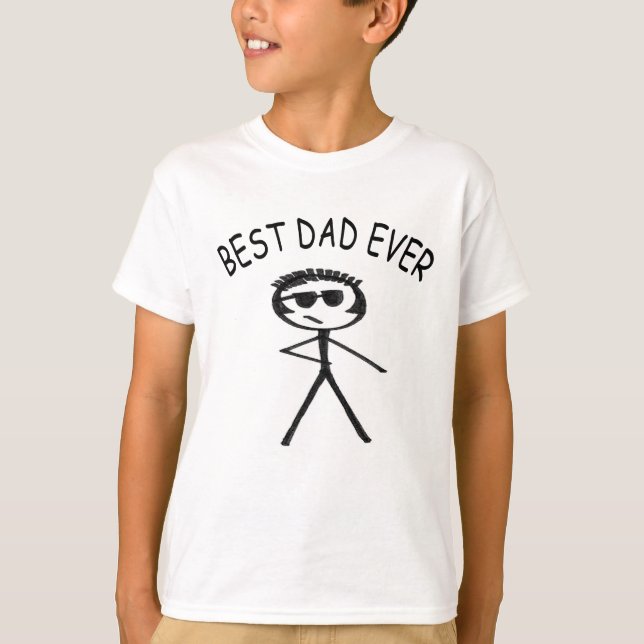 T-shirt Meilleur papa du monde (Devant)