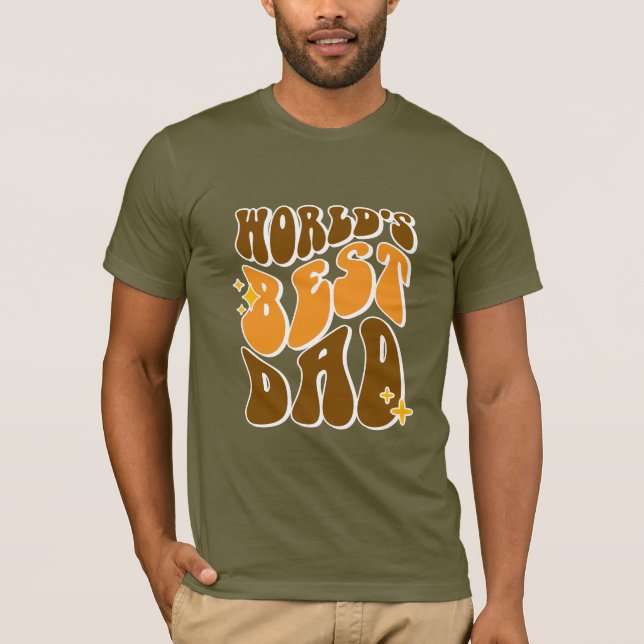 T-shirt Meilleur Papa du Monde  (Devant)