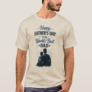 T-shirt Meilleur Papa du Monde Bonne Fête des Pères Desi