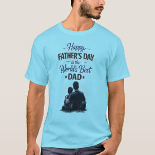 T-shirt Meilleur Papa du Monde Bonne Fête des Pères Desi