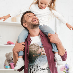 T-shirt Meilleur papa du monde   Photo