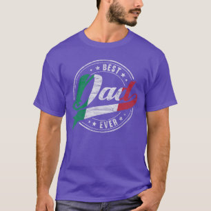 T-shirt Meilleur Papa du Monde pour Papa Italien Patriotiq