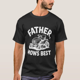 T-shirt Meilleur Papa du Monde Tondeuse à Gazon Tracteur