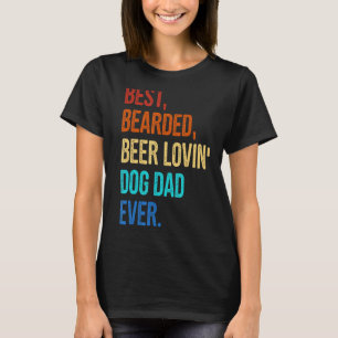 T-shirt Meilleur Papa Époux Chien Papa Jamais Rétro Papa