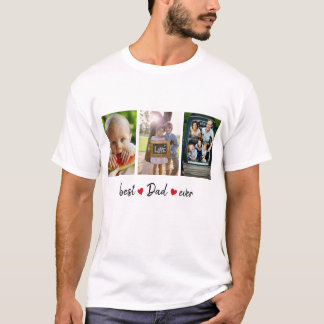 T-shirt Meilleur papa Ever 3 photo personnalisée