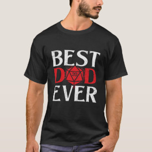 T-shirt Meilleur Papa Ever - Jeux de rôle sur table D20