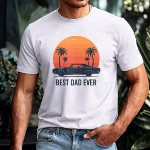 T-shirt Meilleur Papa Ever Sunset