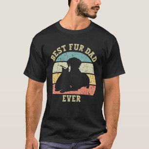 T-shirt Meilleur Papa Fourrure Drôle Hommes Ever Vintage R