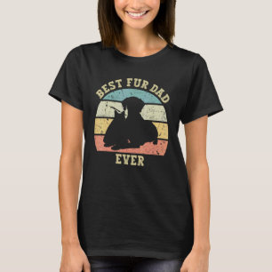 T-shirt Meilleur Papa Fourrure Drôle Hommes Jamais Vintage