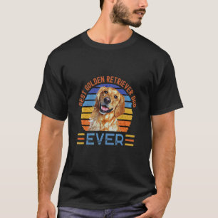 T-shirt Meilleur Papa Golden Retriever Chien Fête des Père