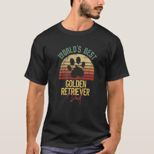 T-shirt Meilleur papa Golden Retriever du monde