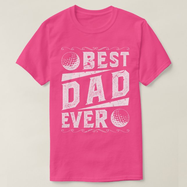 T-shirt Meilleur papa Golf (Design devant)