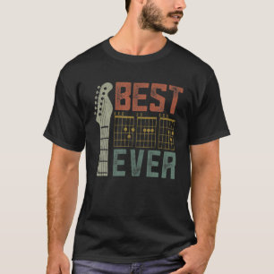 T-shirt Meilleur Papa Guitare Musique Hommes Vêtements F