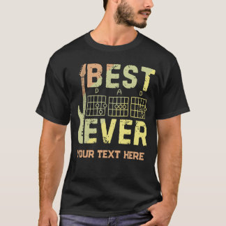 T-shirt Meilleur Papa Guitariste Musicien Fête des Pères