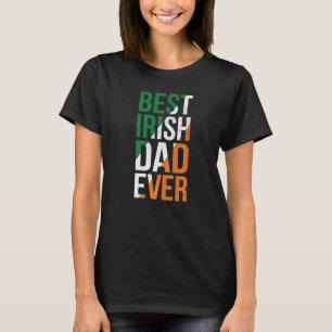 T-shirt Meilleur papa irlandais de tous les temps St Patr