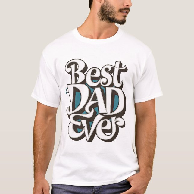 T-shirt Meilleur papa jamais (Devant)