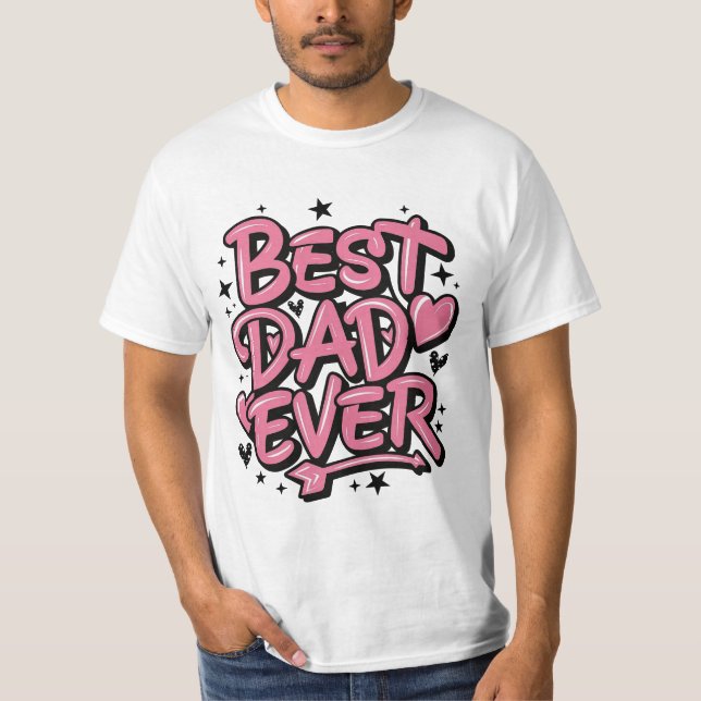 T-shirt Meilleur papa jamais (Devant)
