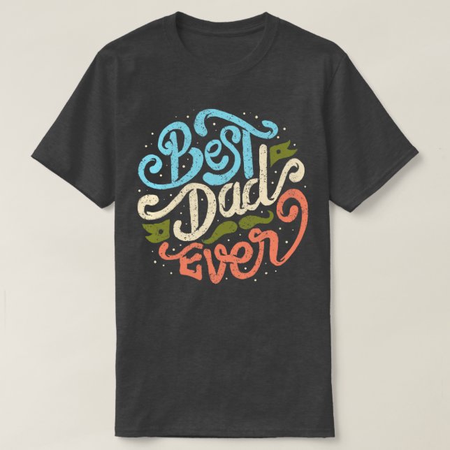 T-shirt Meilleur papa jamais (Design devant)
